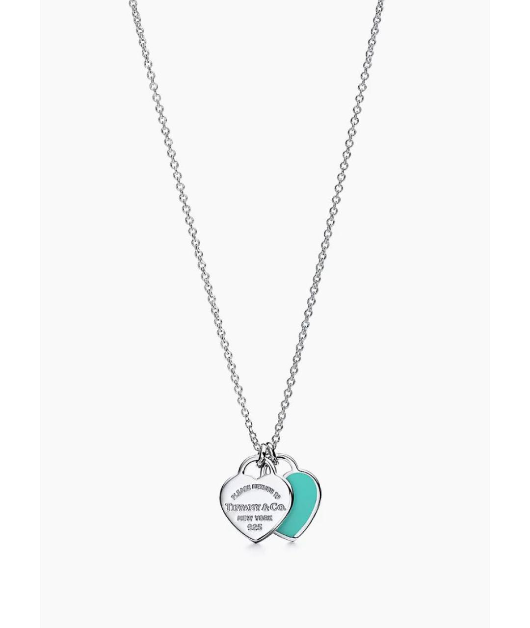 TIFFANY&CO Бирюзовое серебряное колье, фото 7