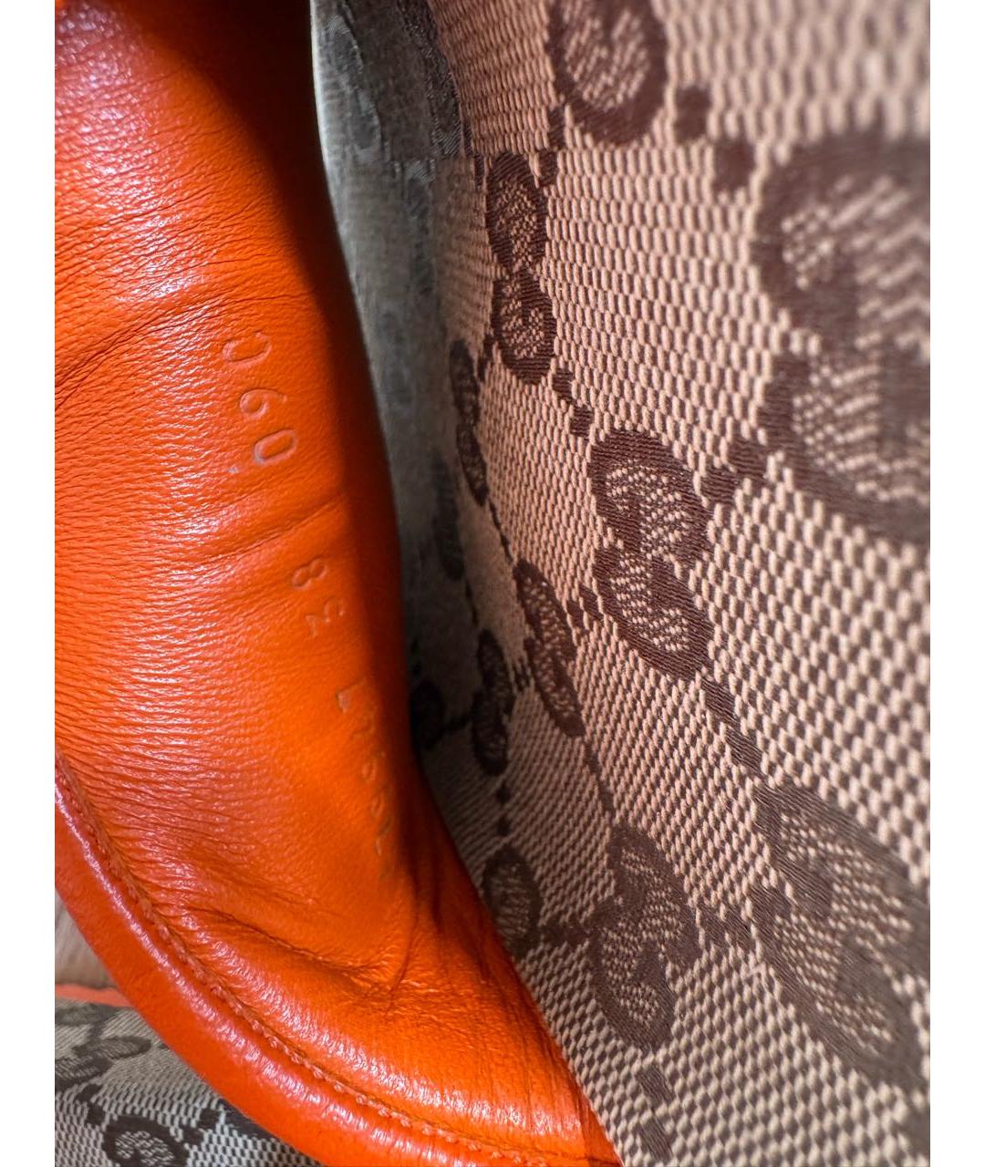 GUCCI Коричневые текстильные шлепанцы, фото 7