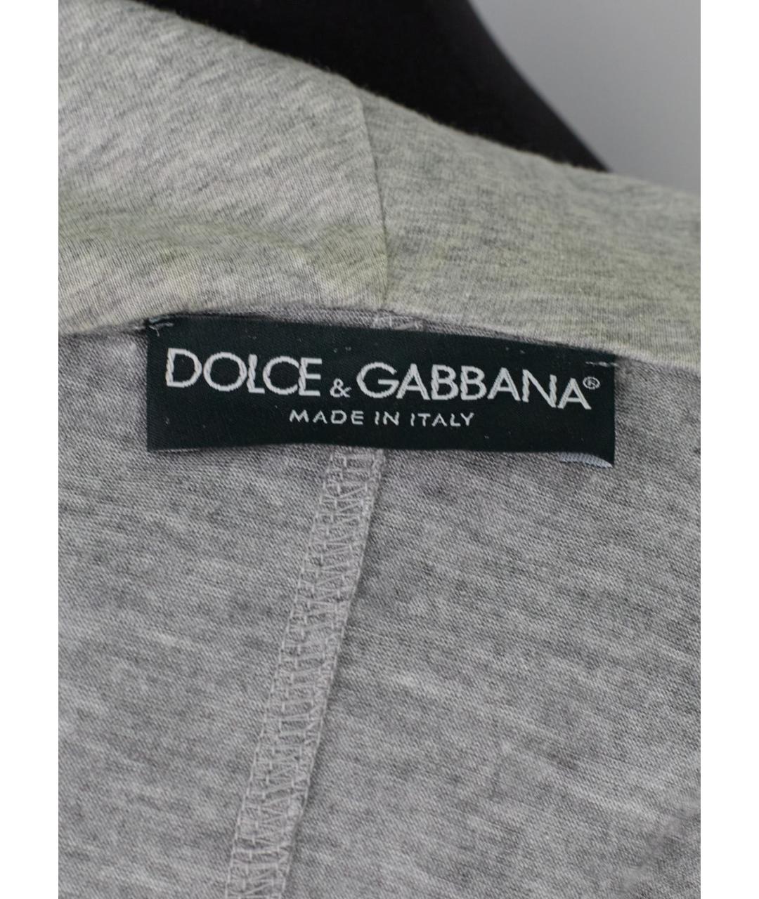 DOLCE&GABBANA Серая вискозная куртка, фото 3