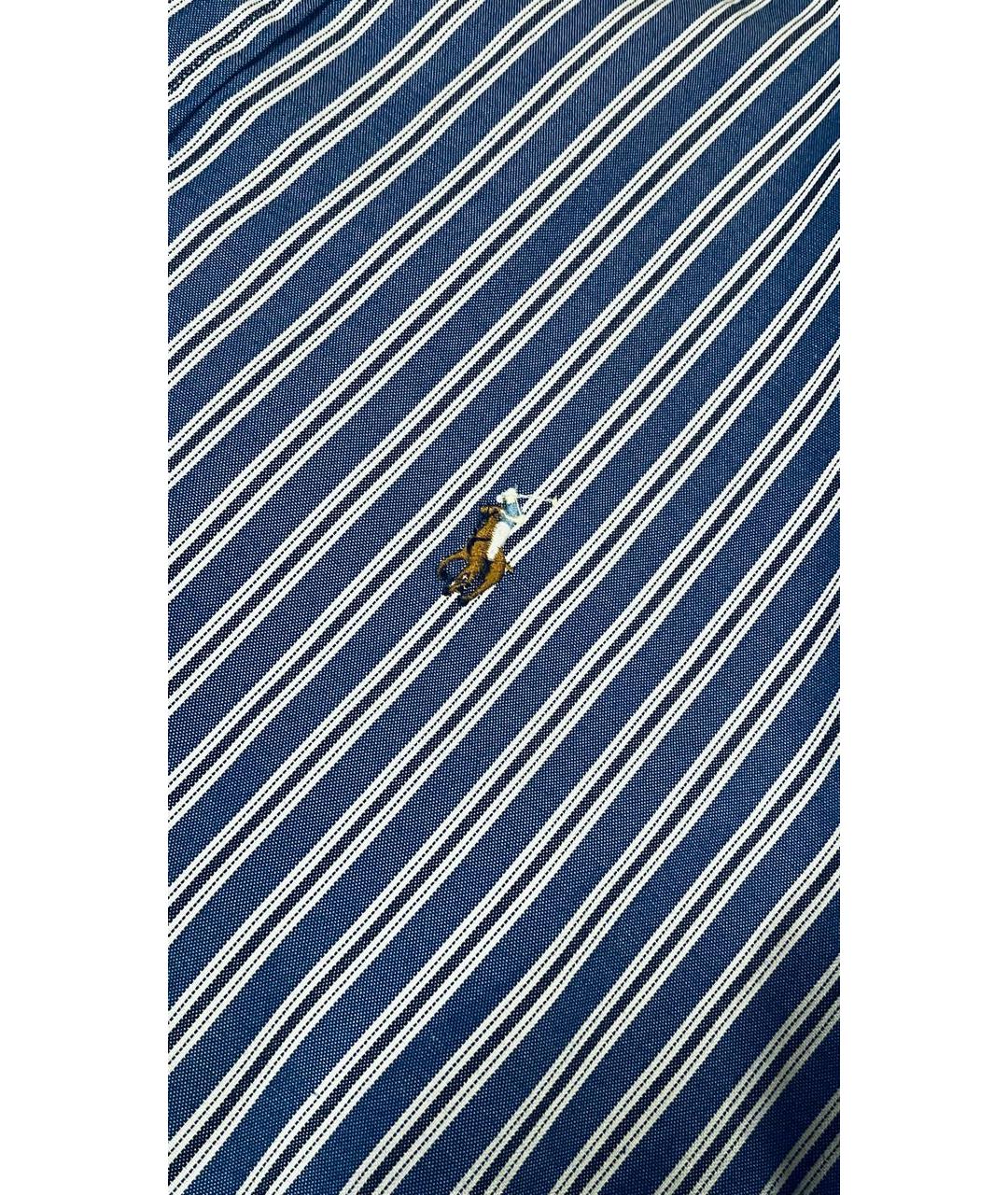 POLO RALPH LAUREN Голубая хлопковая кэжуал рубашка, фото 2