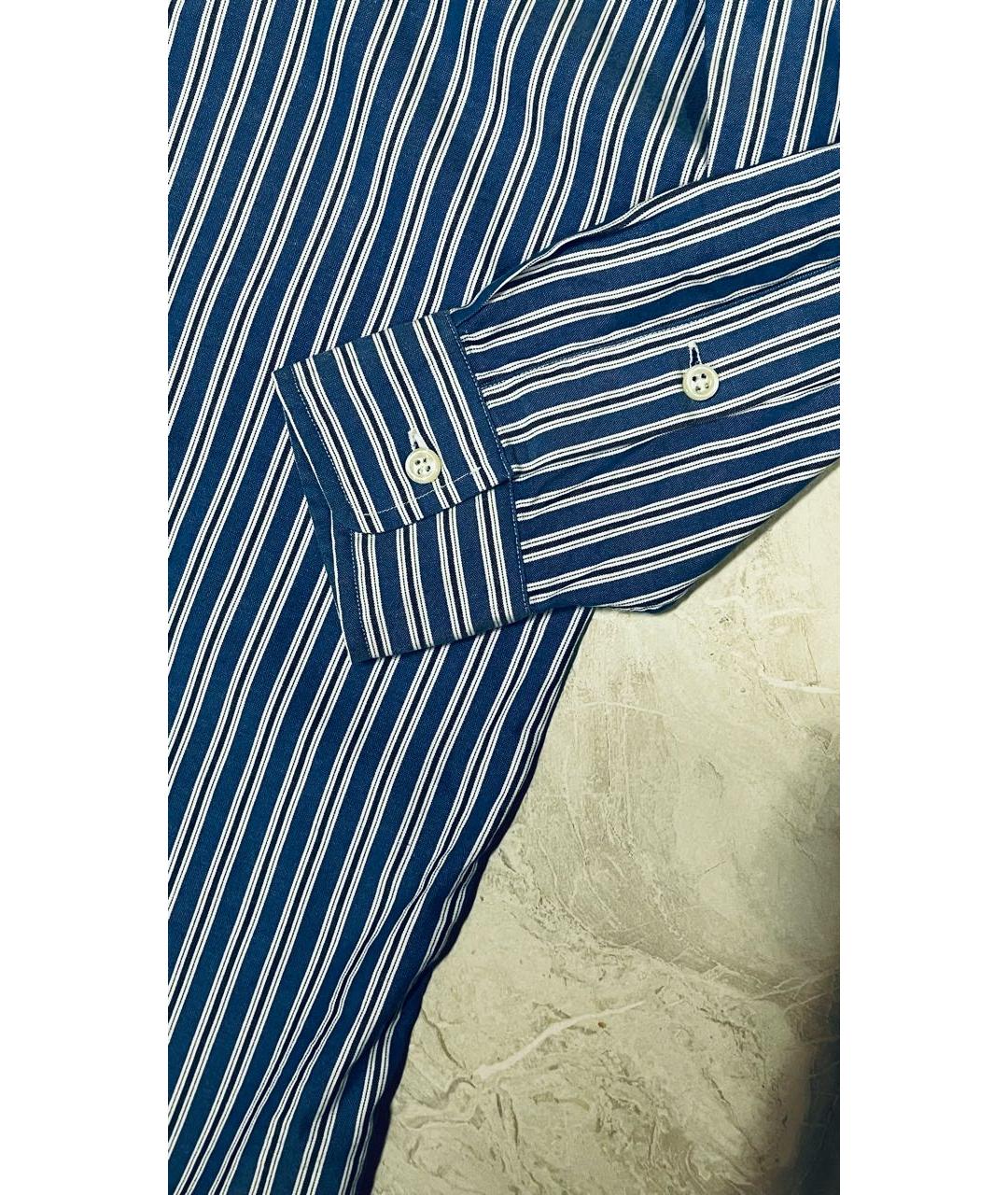 POLO RALPH LAUREN Голубая хлопковая кэжуал рубашка, фото 3