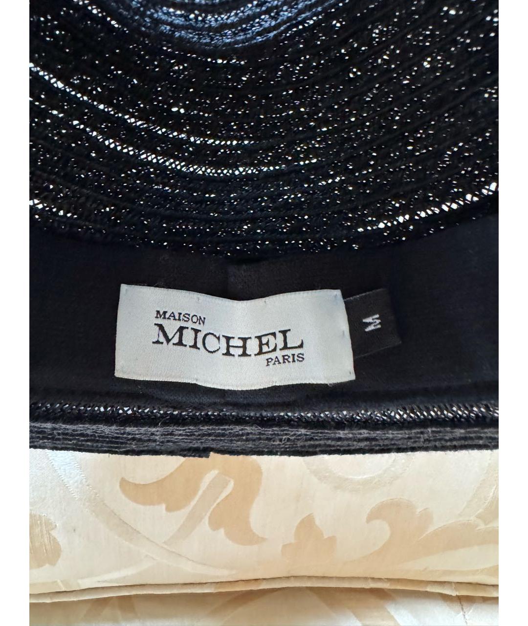 CHANEL Черная соломенная шляпа, фото 3
