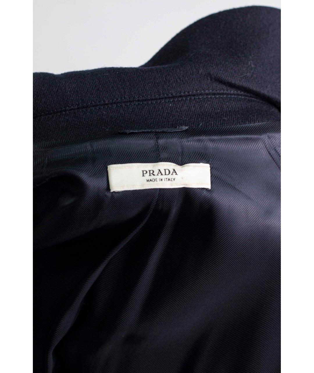 PRADA Синее шерстяное пальто, фото 3