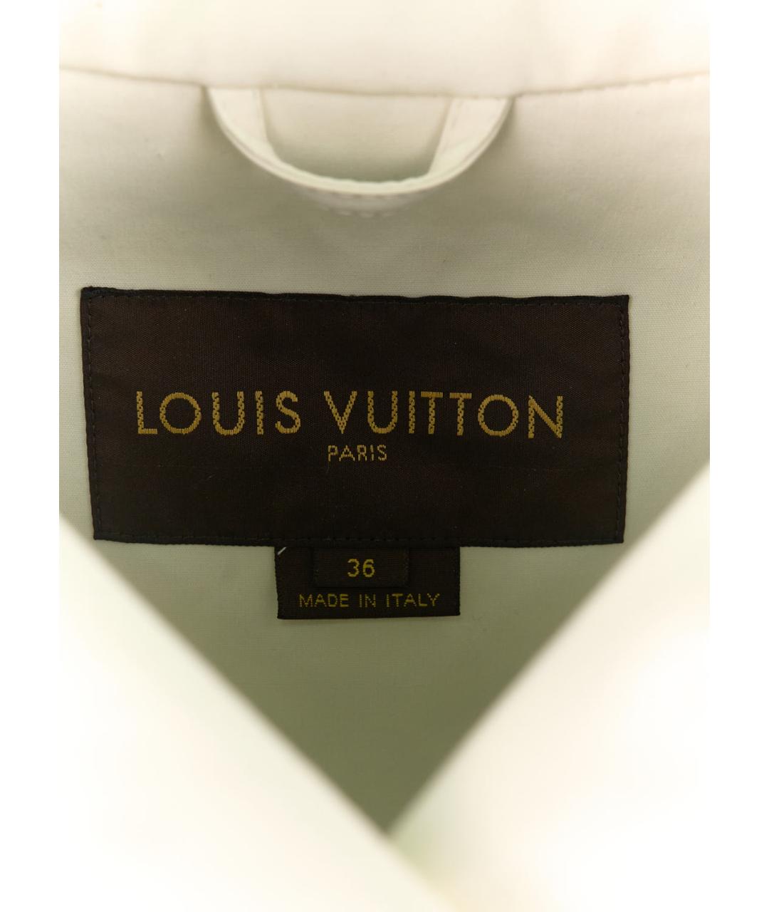 LOUIS VUITTON Бежевый хлопковый тренч/плащ, фото 3