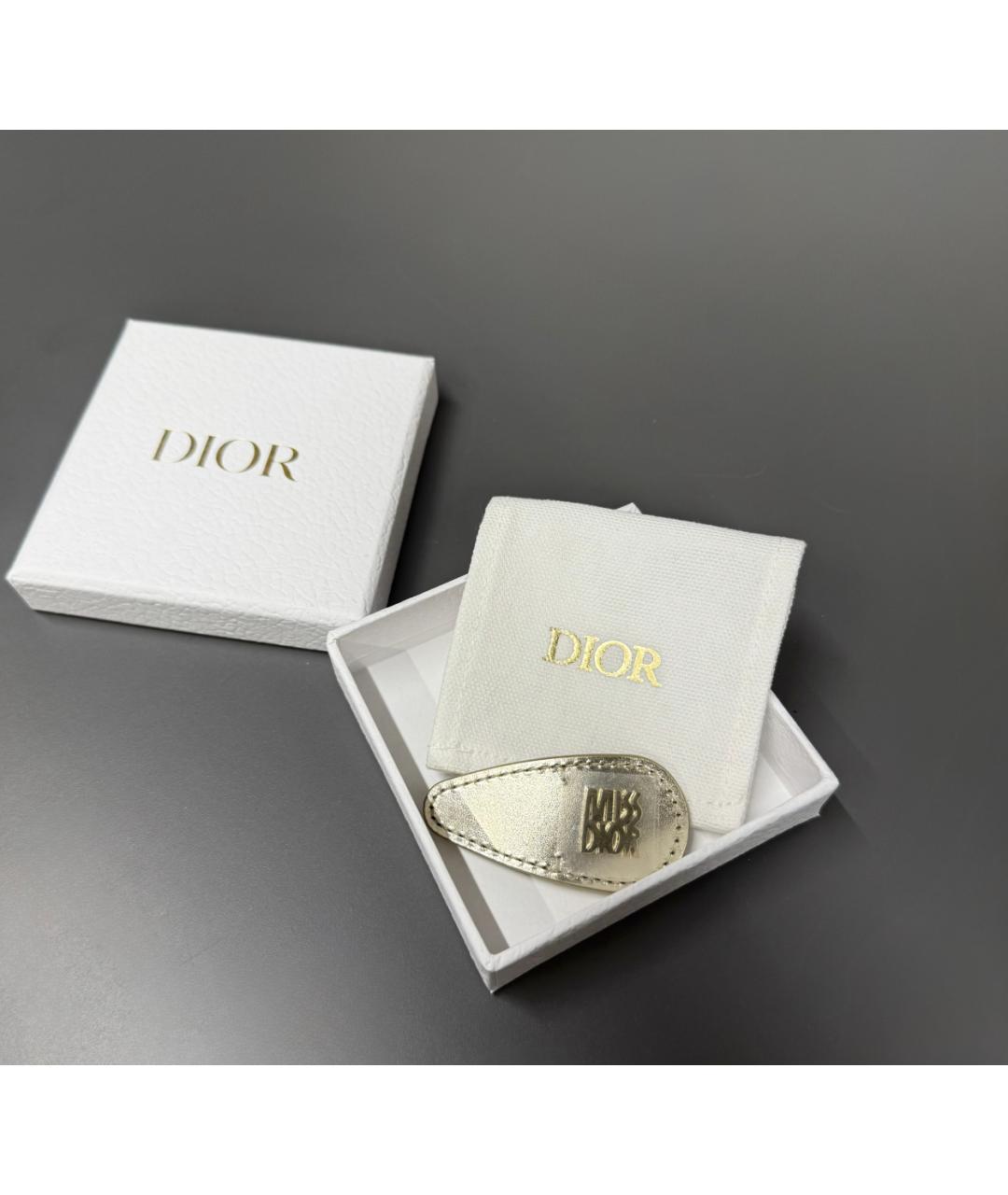 CHRISTIAN DIOR Золотая заколка, фото 4