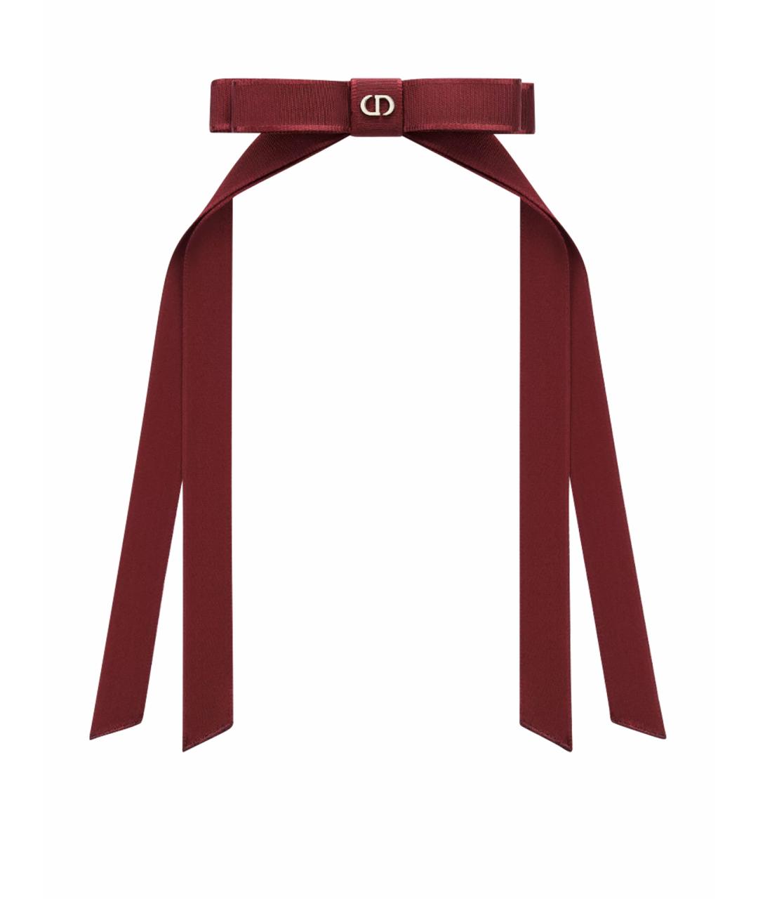 CHRISTIAN DIOR Бордовая заколка, фото 1