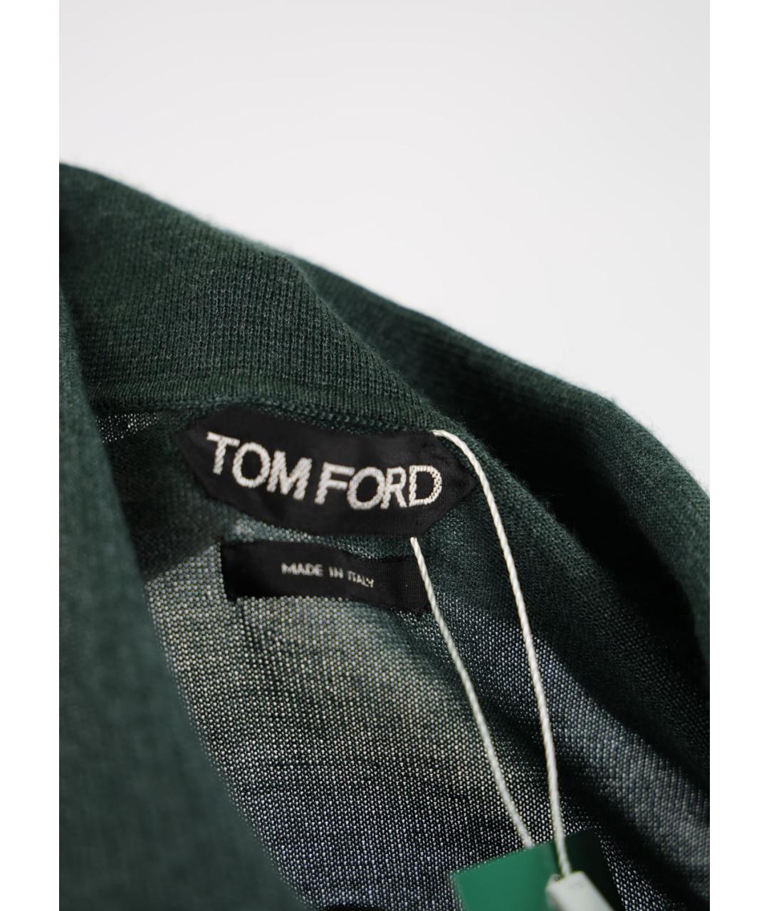 TOM FORD Зеленые поло с длинным рукавом, фото 3