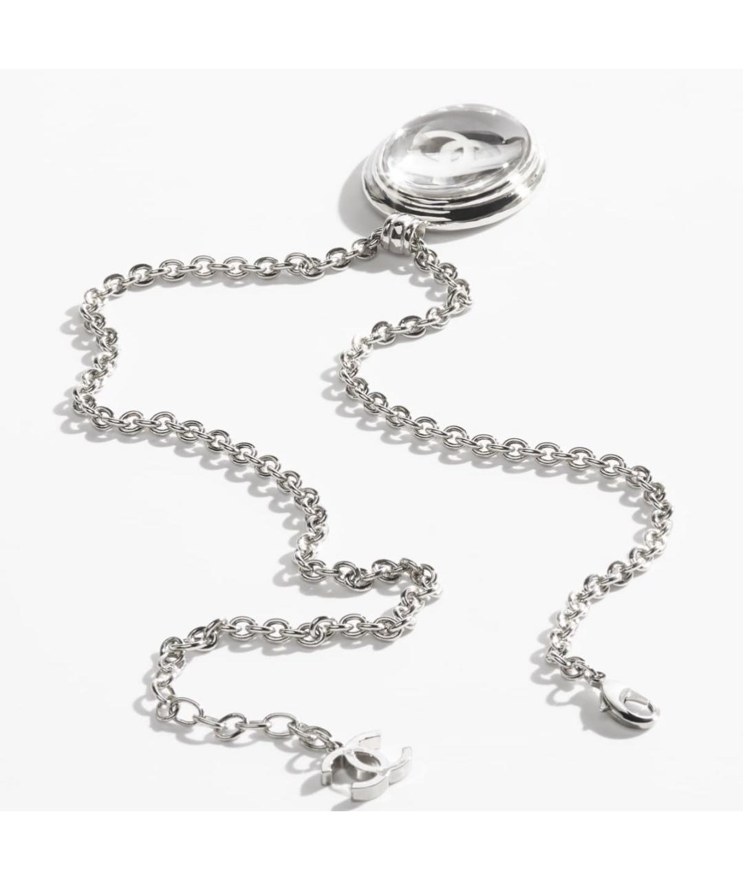 CHANEL Серебряное металлическое колье, фото 2