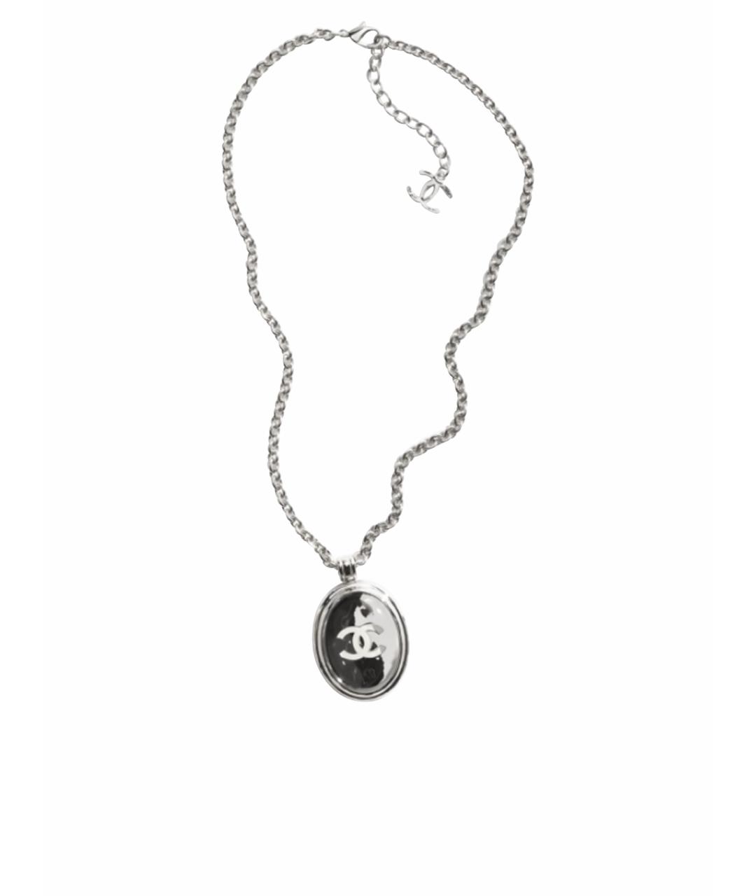 CHANEL Серебряное металлическое колье, фото 1