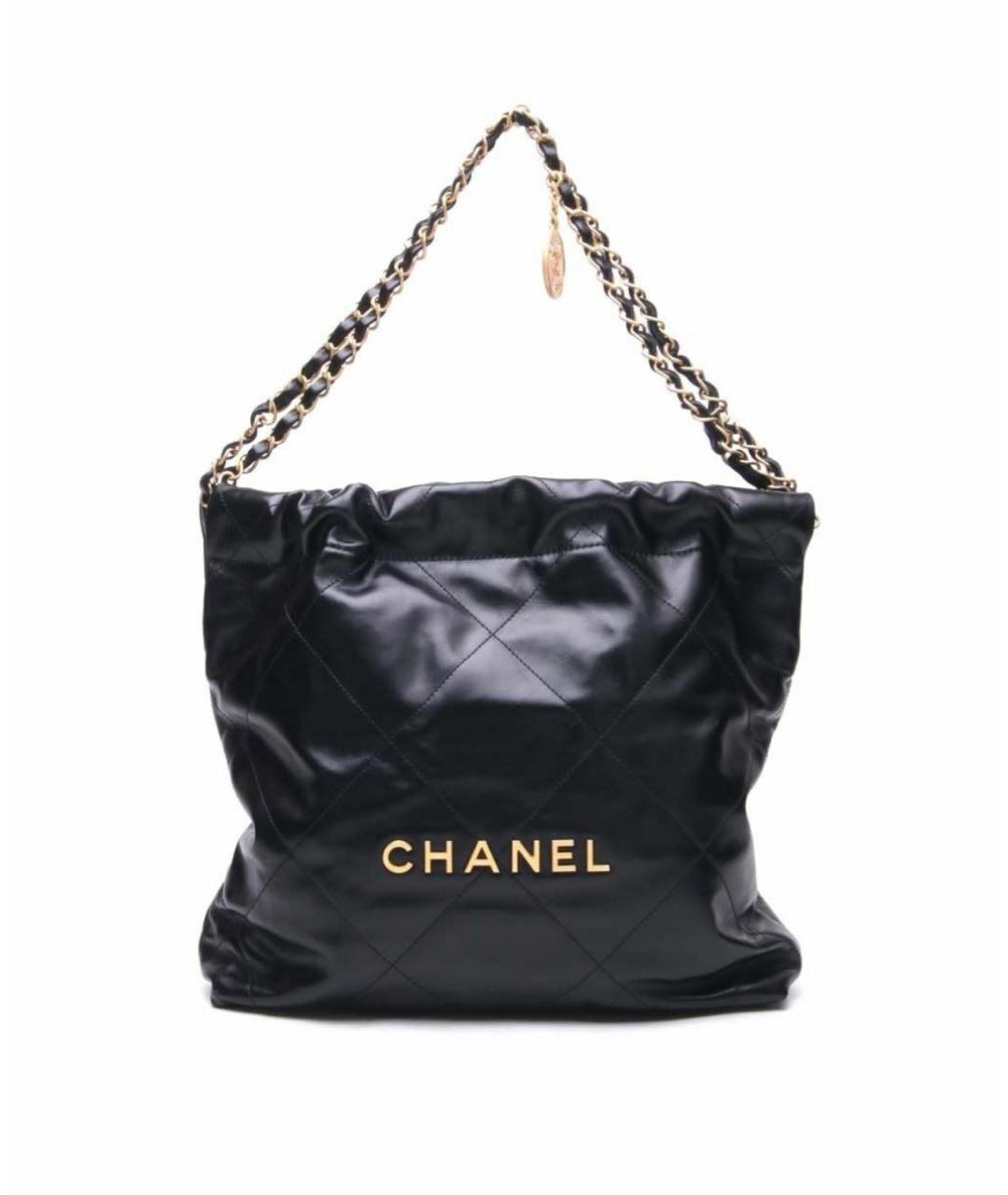 CHANEL Черная кожаная сумка тоут, фото 1