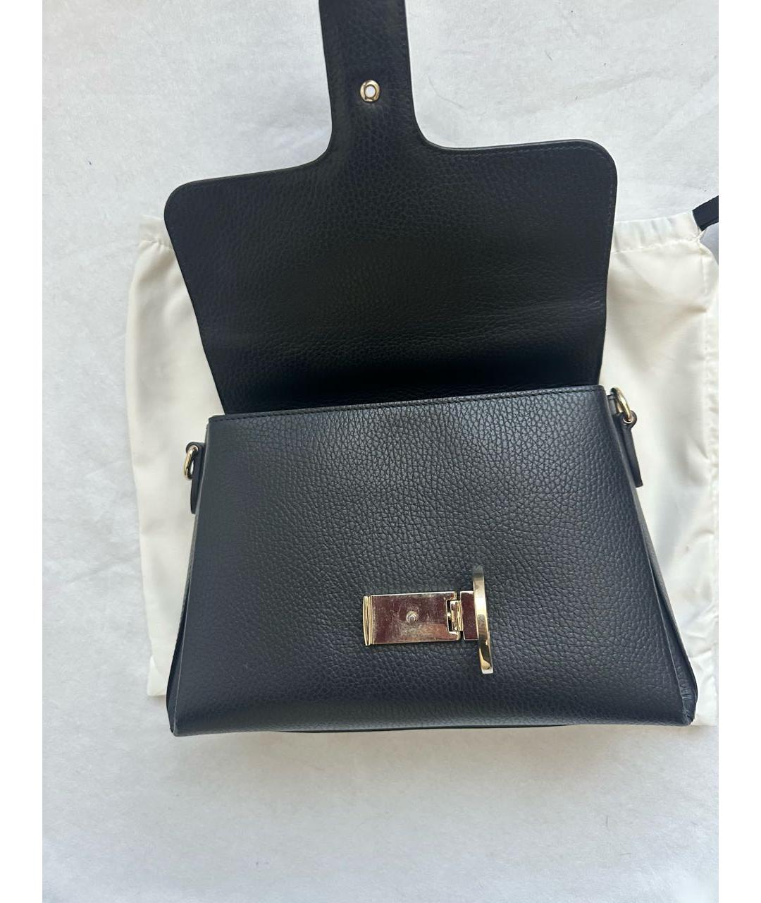 GUCCI Черная кожаная сумка с короткими ручками, фото 2