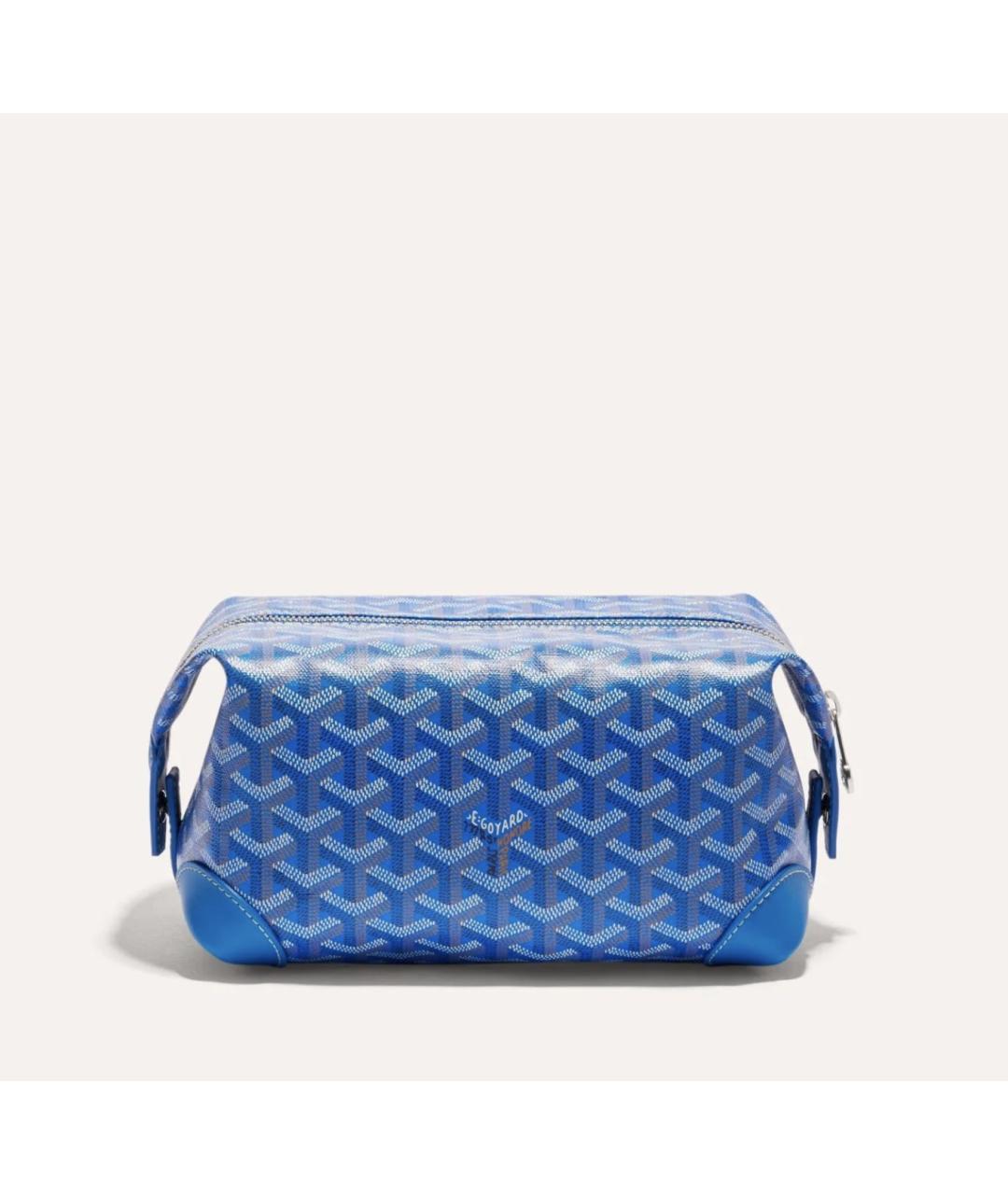 GOYARD Голубая кожаная косметичка, фото 2