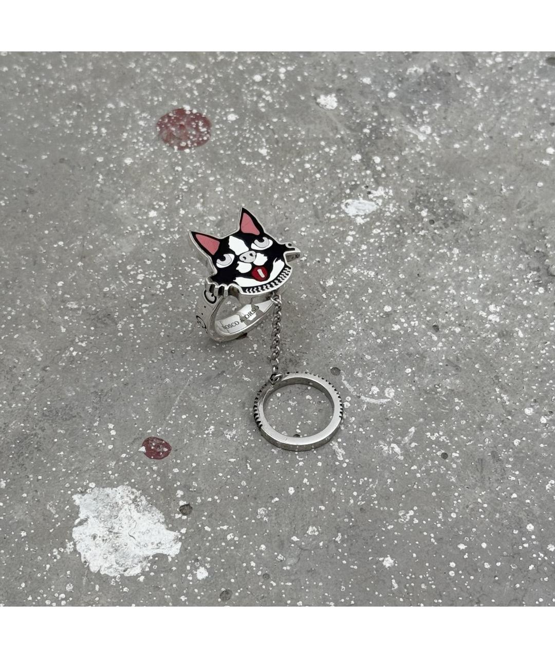 GUCCI Серебряное серебряное кольцо, фото 3