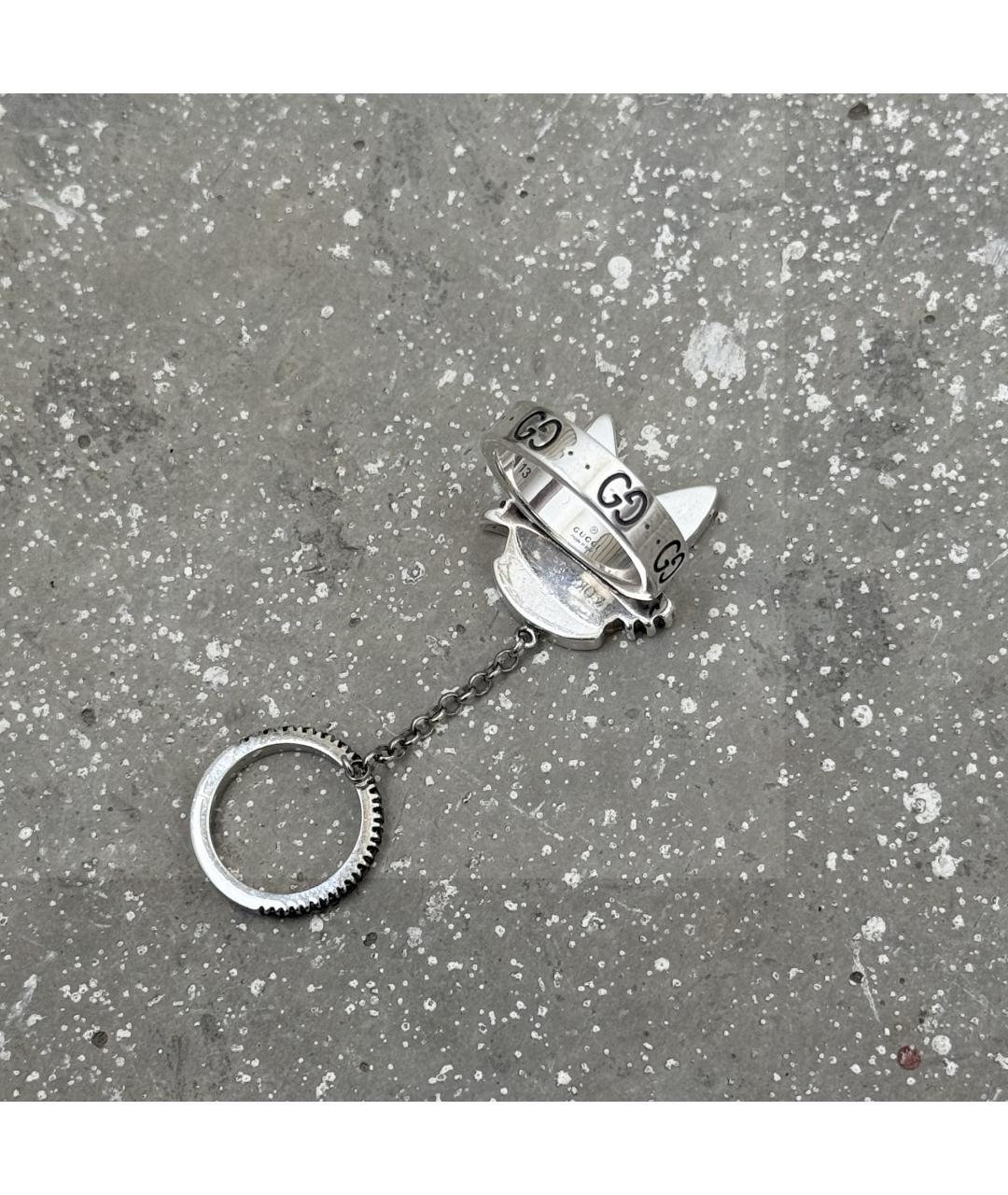 GUCCI Серебряное серебряное кольцо, фото 7