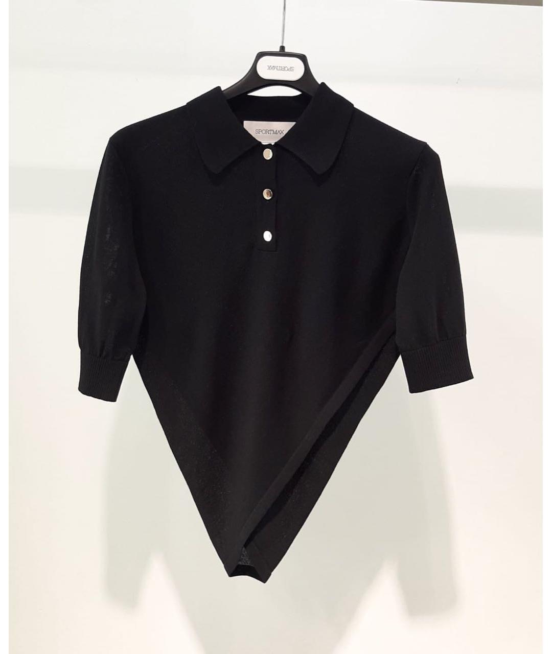 SPORTMAX Черный джемпер / свитер, фото 3
