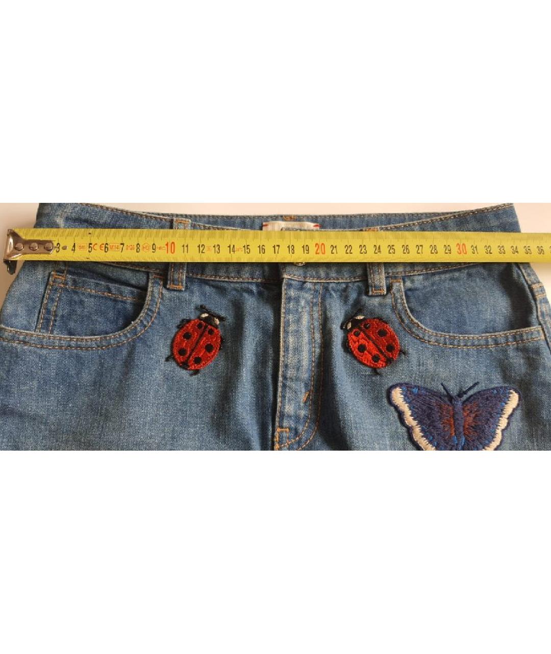 GUCCI KIDS Синяя хлопковая юбка, фото 7