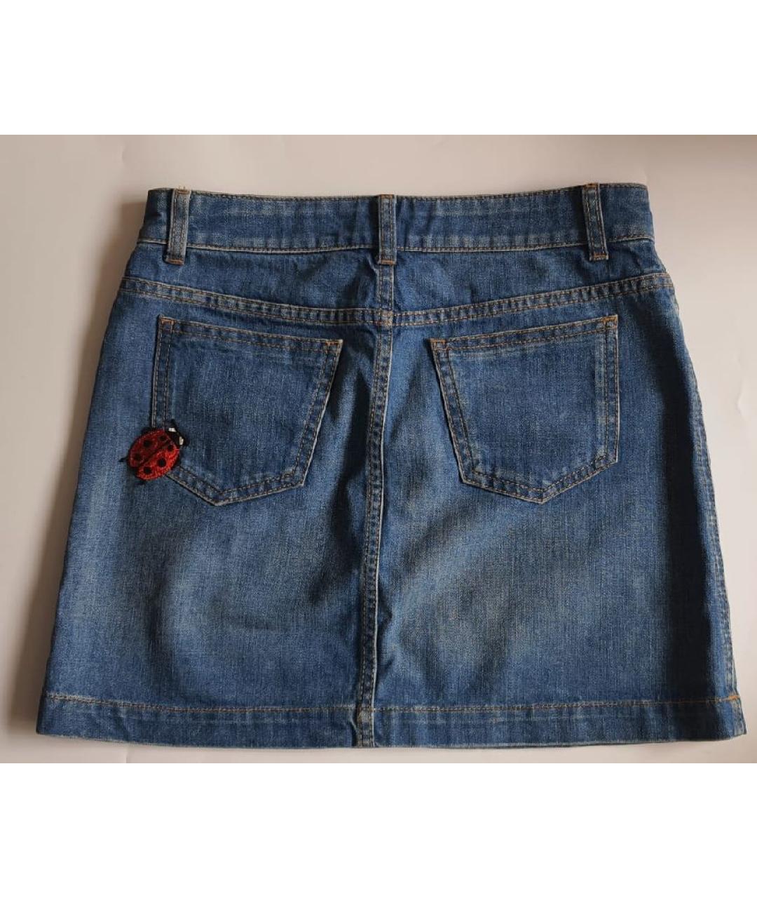 GUCCI KIDS Синяя хлопковая юбка, фото 2