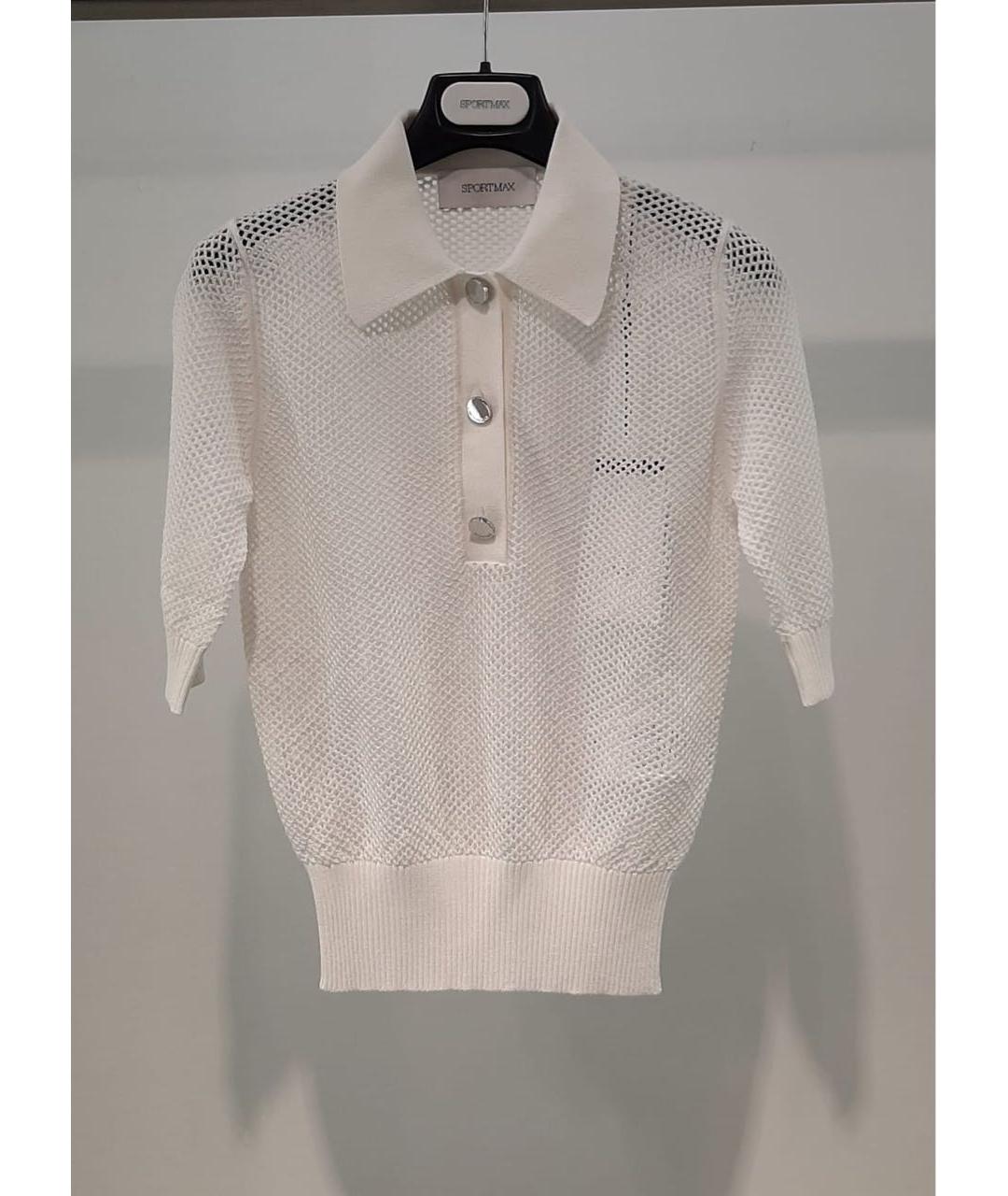 SPORTMAX Белый джемпер / свитер, фото 3
