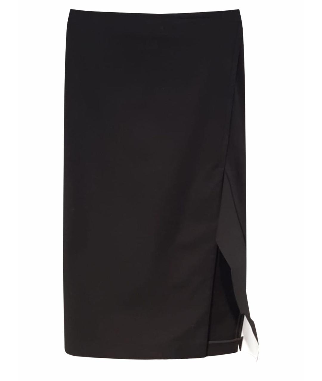 SPORTMAX Черная юбка миди, фото 1