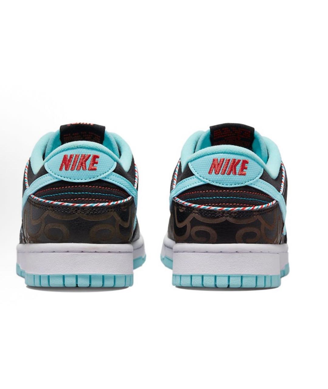 NIKE Черные кожаные низкие кроссовки / кеды, фото 4