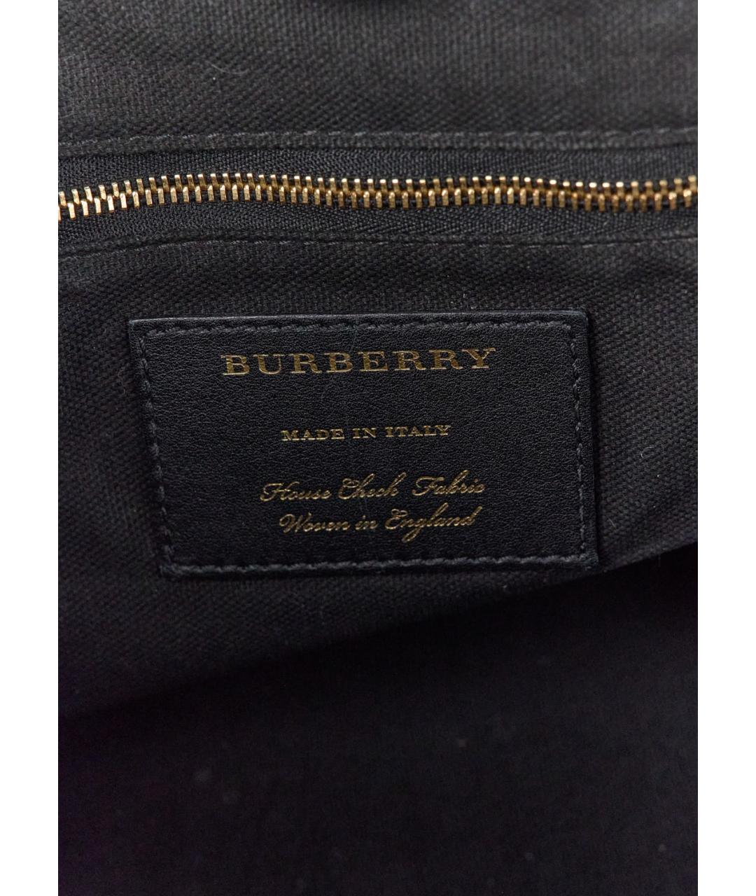 BURBERRY Черная кожаная сумка через плечо, фото 6
