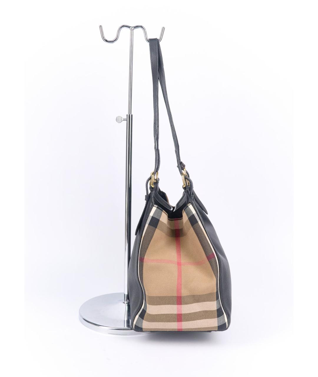 BURBERRY Черная кожаная сумка через плечо, фото 2