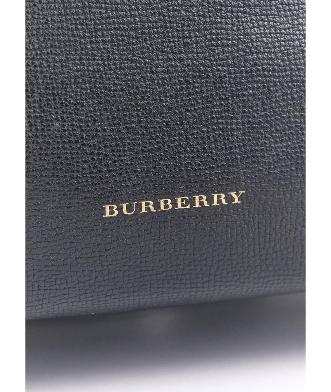 BURBERRY Черная кожаная сумка через плечо, фото 5