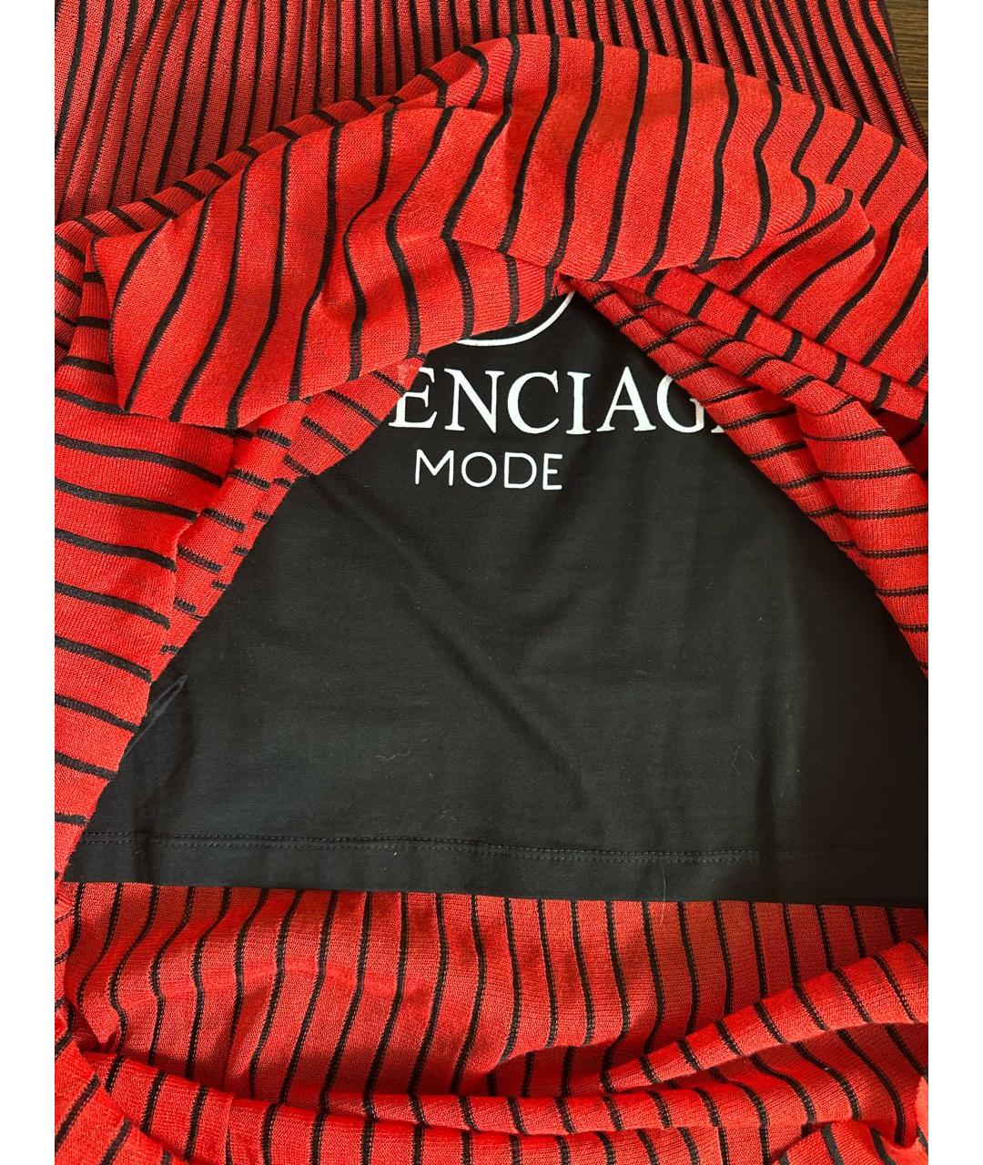 BALENCIAGA Красная юбка макси, фото 4