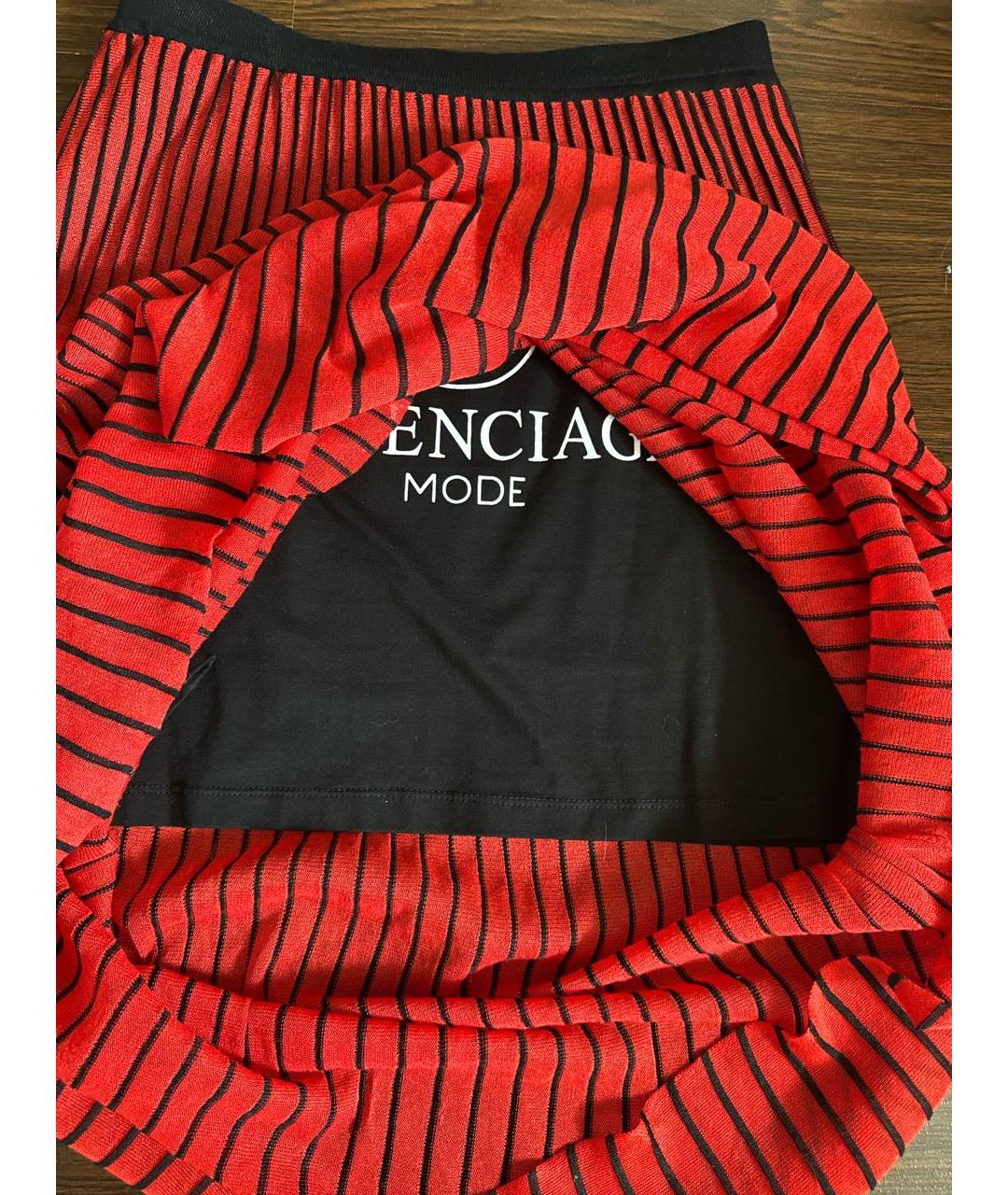 BALENCIAGA Красная юбка макси, фото 2