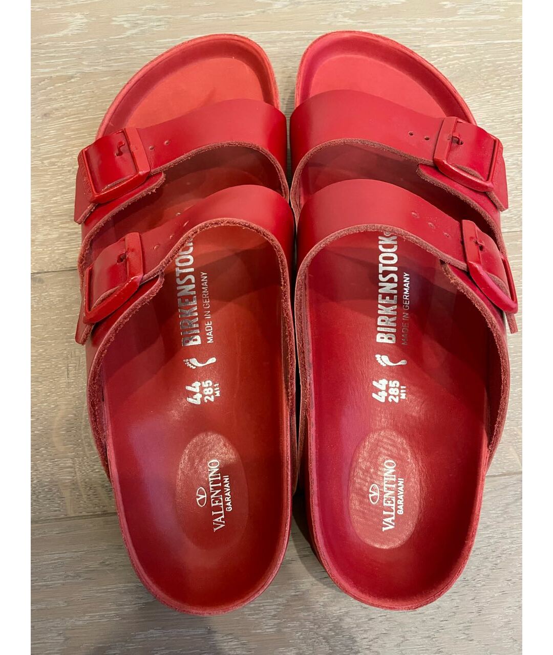 VALENTINO Красные кожаные сандалии, фото 3