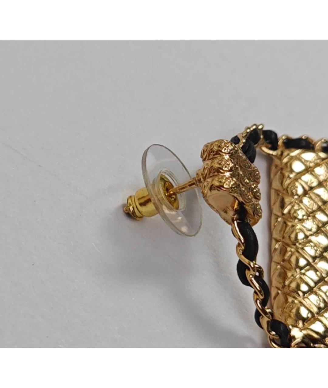 CHANEL Золотые серьги, фото 5