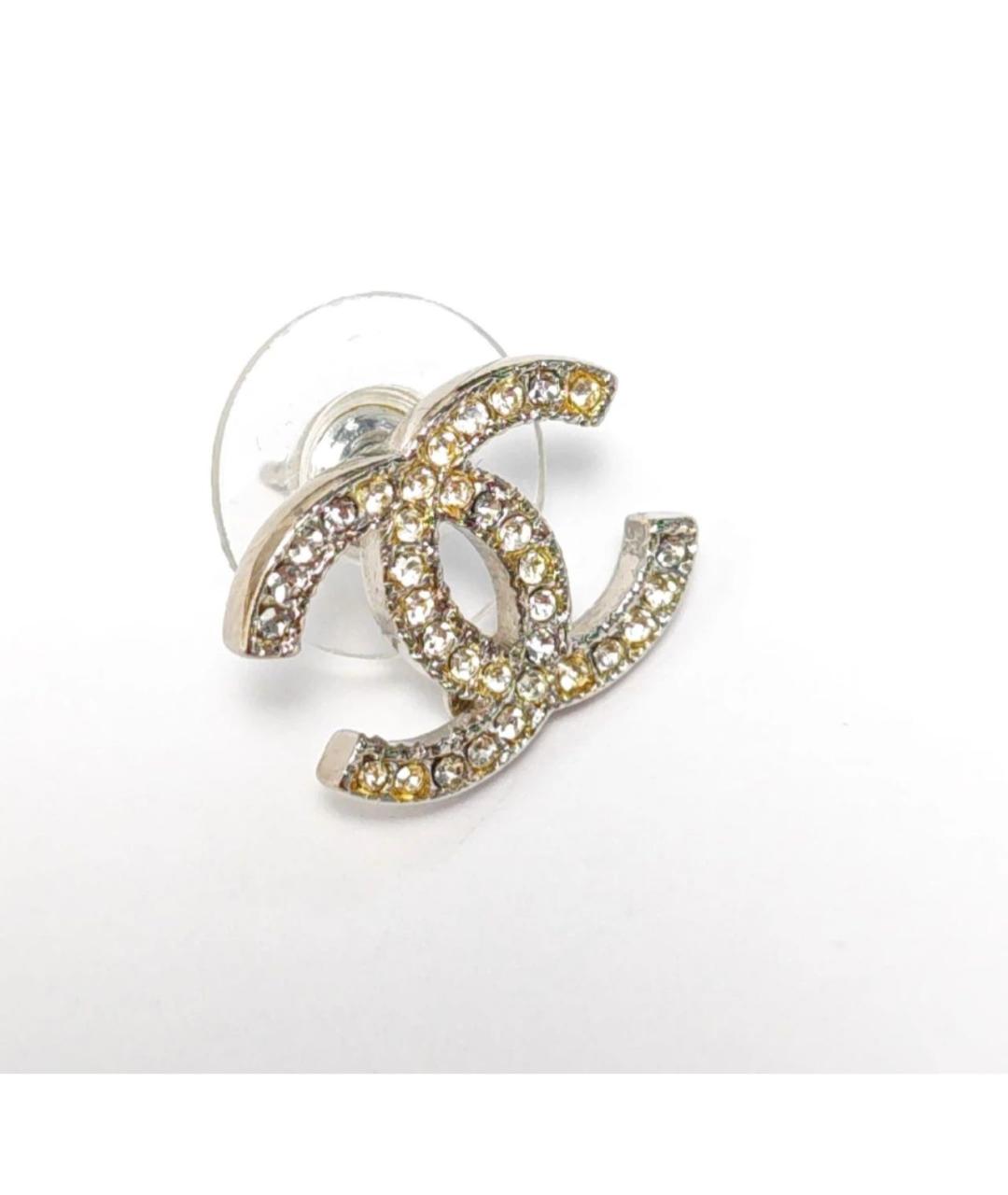CHANEL Серебряные серьги, фото 4