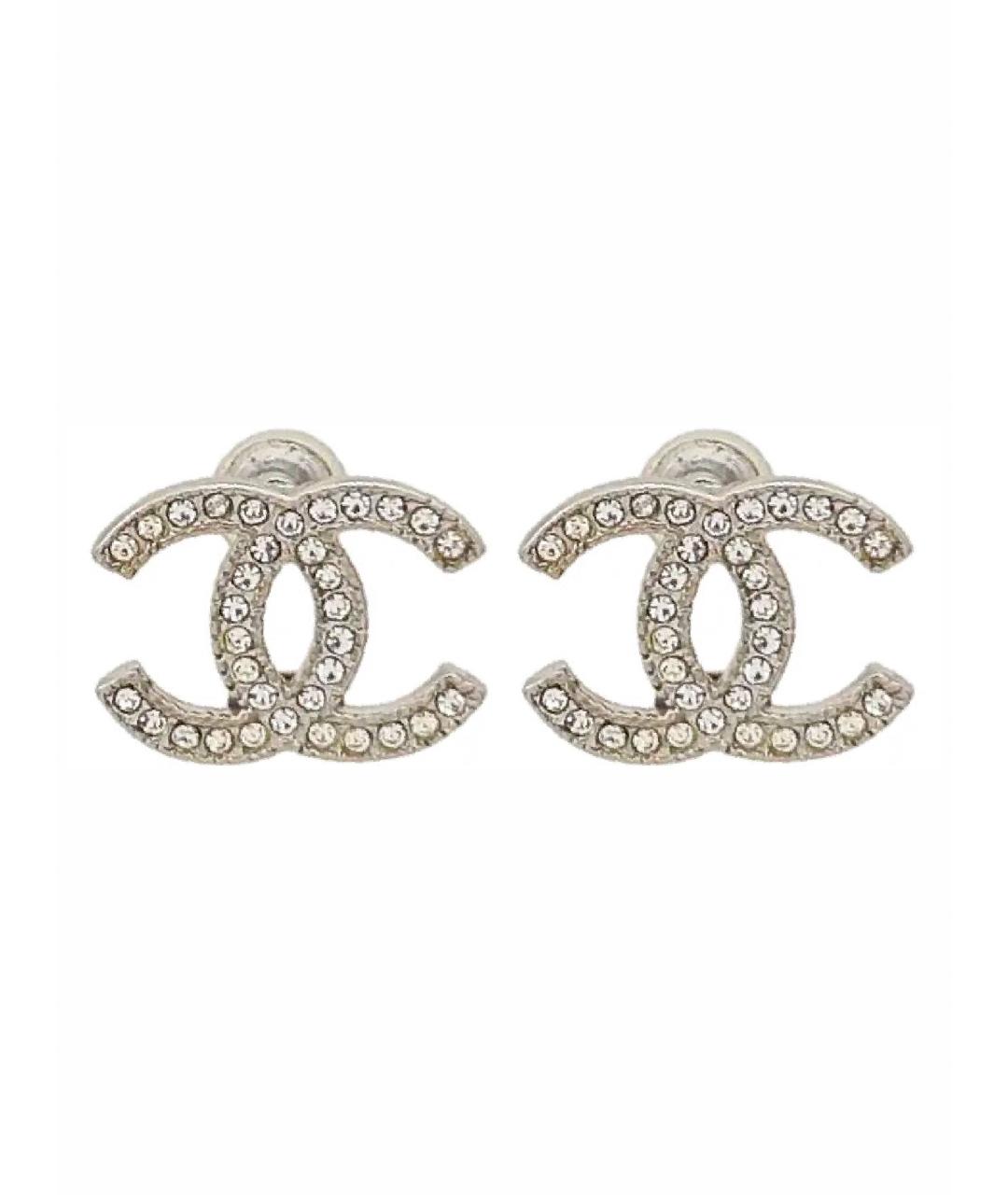 CHANEL Серебряные серьги, фото 1