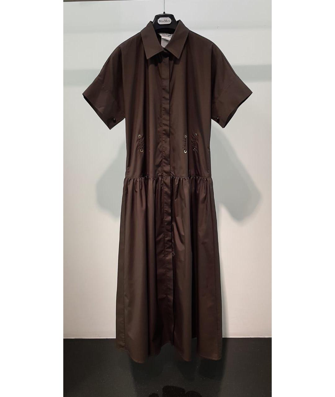 MAX MARA Коричневое повседневное платье, фото 3