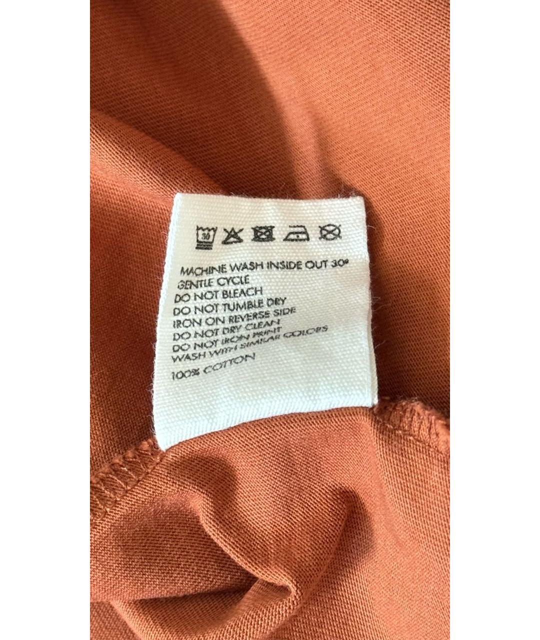 JACQUEMUS Коричневая хлопковая футболка, фото 5