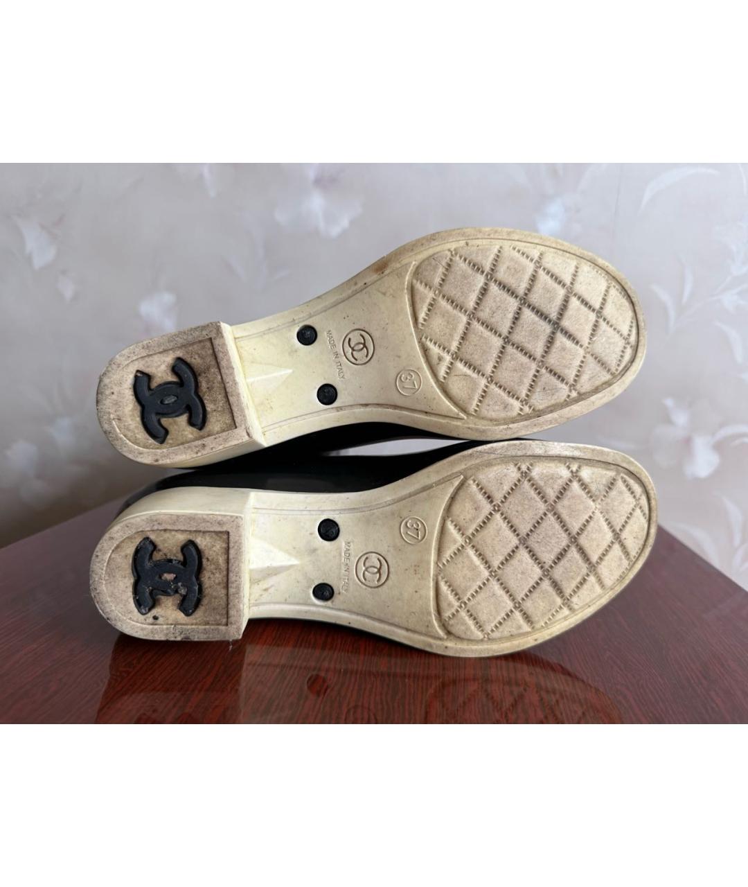 CHANEL Черные резиновые сапоги, фото 3
