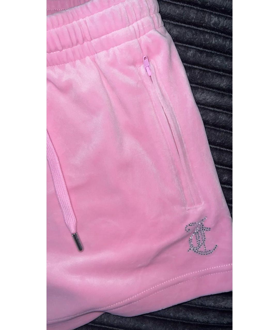 JUICY COUTURE Розовые полиэстеровые шорты, фото 5