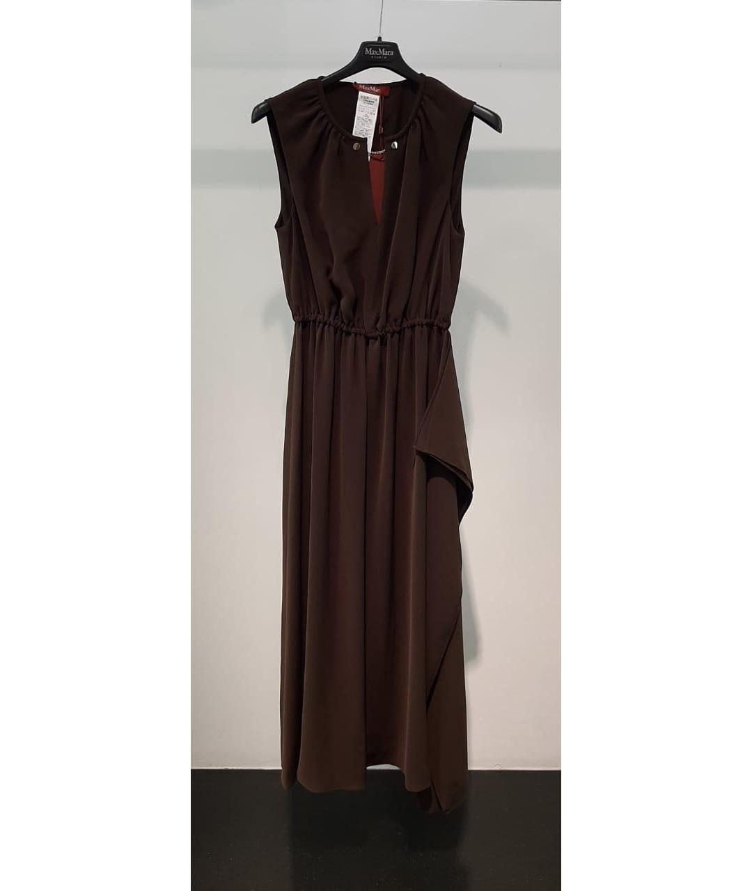 MAX MARA STUDIO Коричневое повседневное платье, фото 3