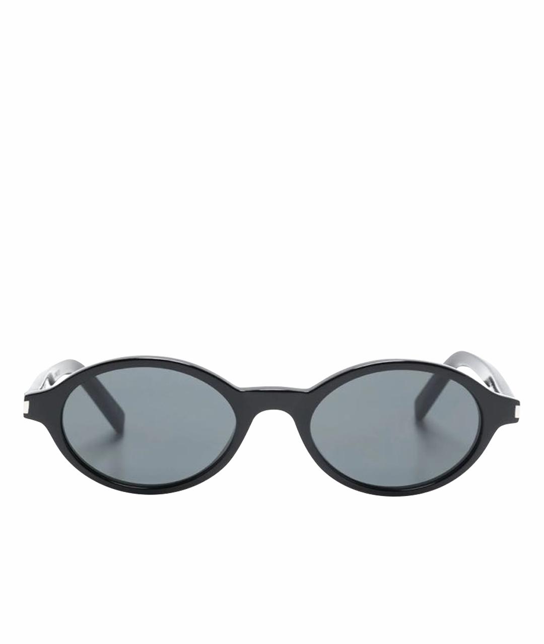 SAINT LAURENT Черные пластиковые солнцезащитные очки, фото 1