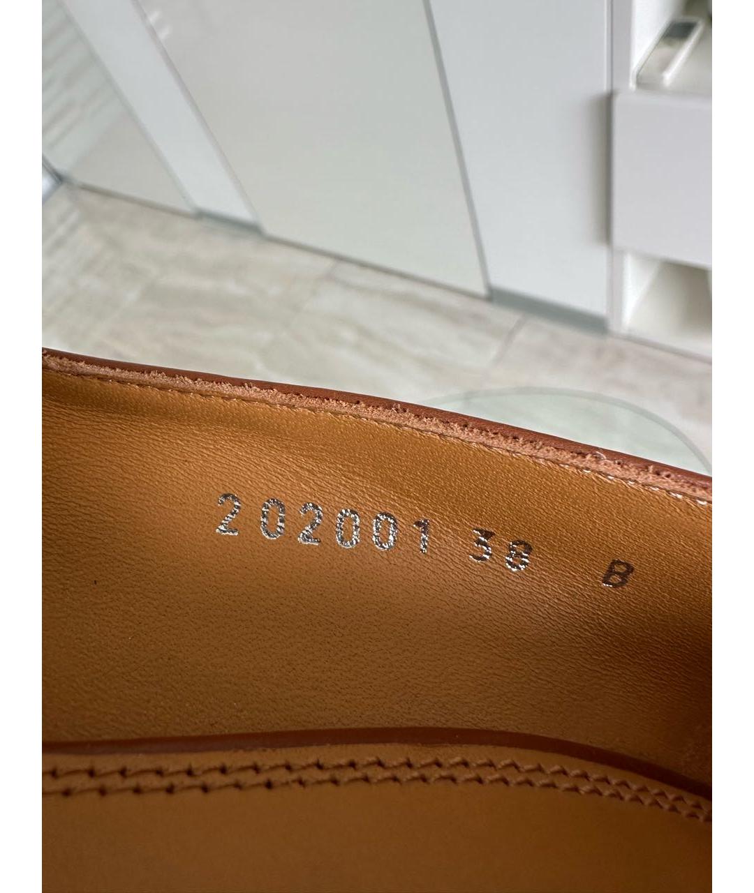 RALPH LAUREN Коричневые кожаные туфли, фото 6