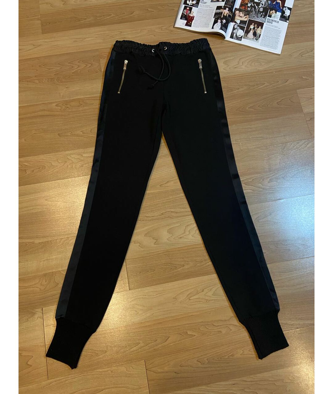 MICHAEL KORS Черные шерстяные брюки узкие, фото 9