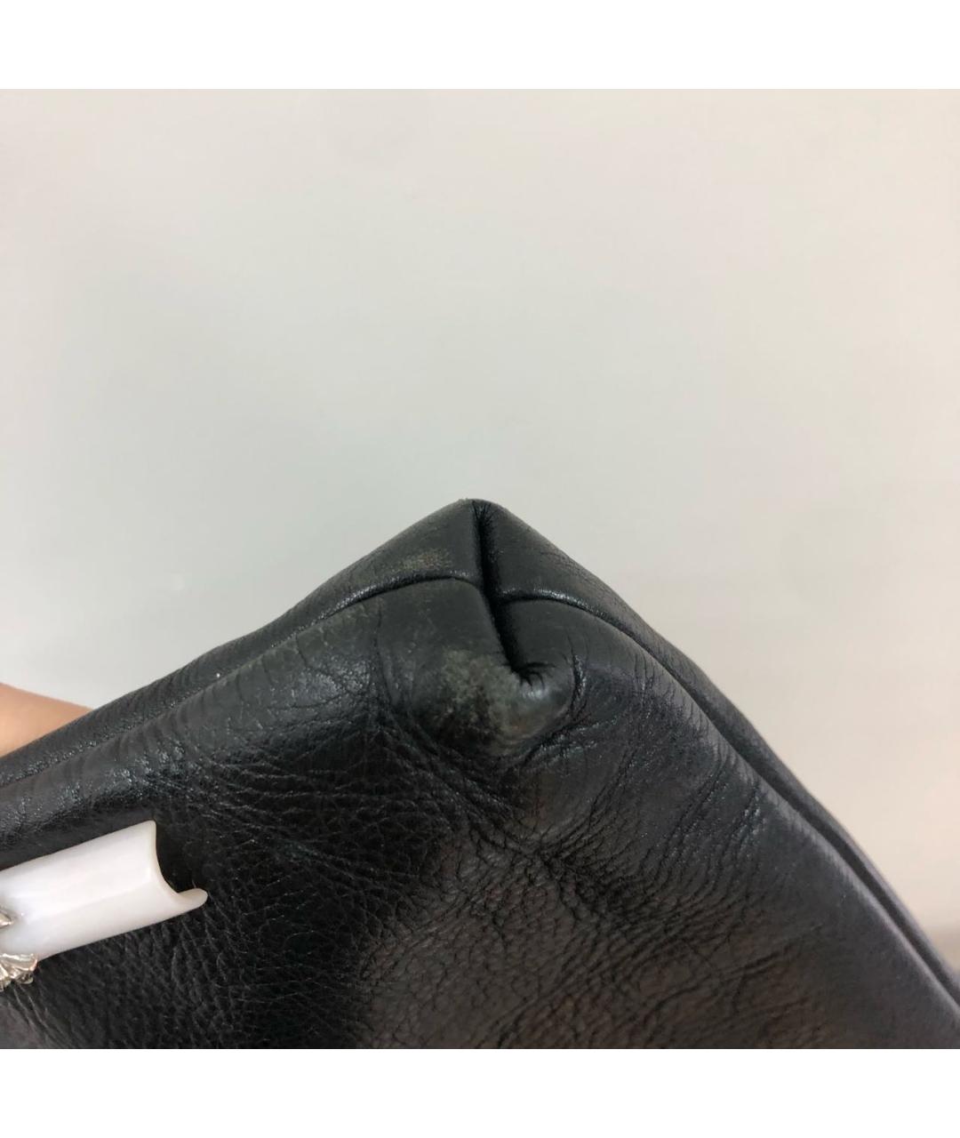 JUICY COUTURE Черная кожаная сумка тоут, фото 7