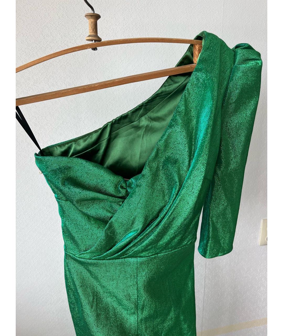 ELISABETTA FRANCHI Зеленый полиэстеровый комбинезон, фото 3