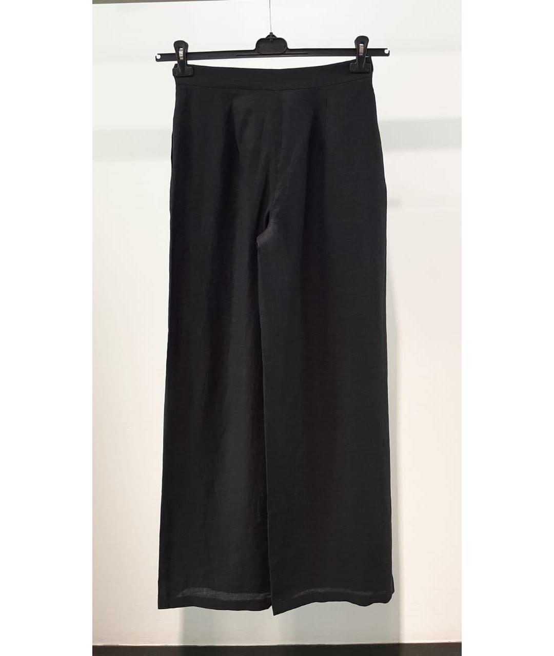 MAX MARA STUDIO Черные брюки широкие, фото 2