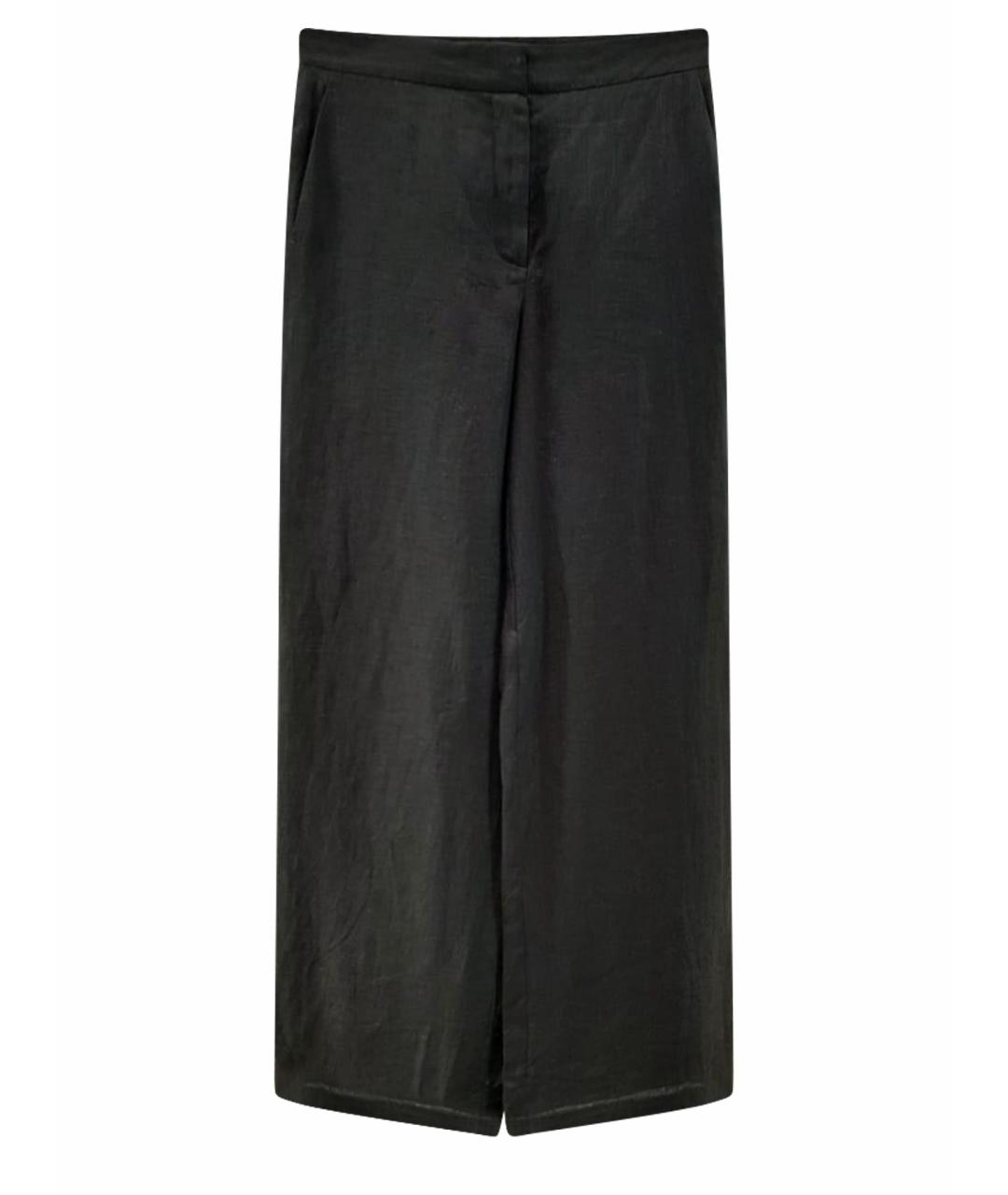 MAX MARA STUDIO Черные брюки широкие, фото 1