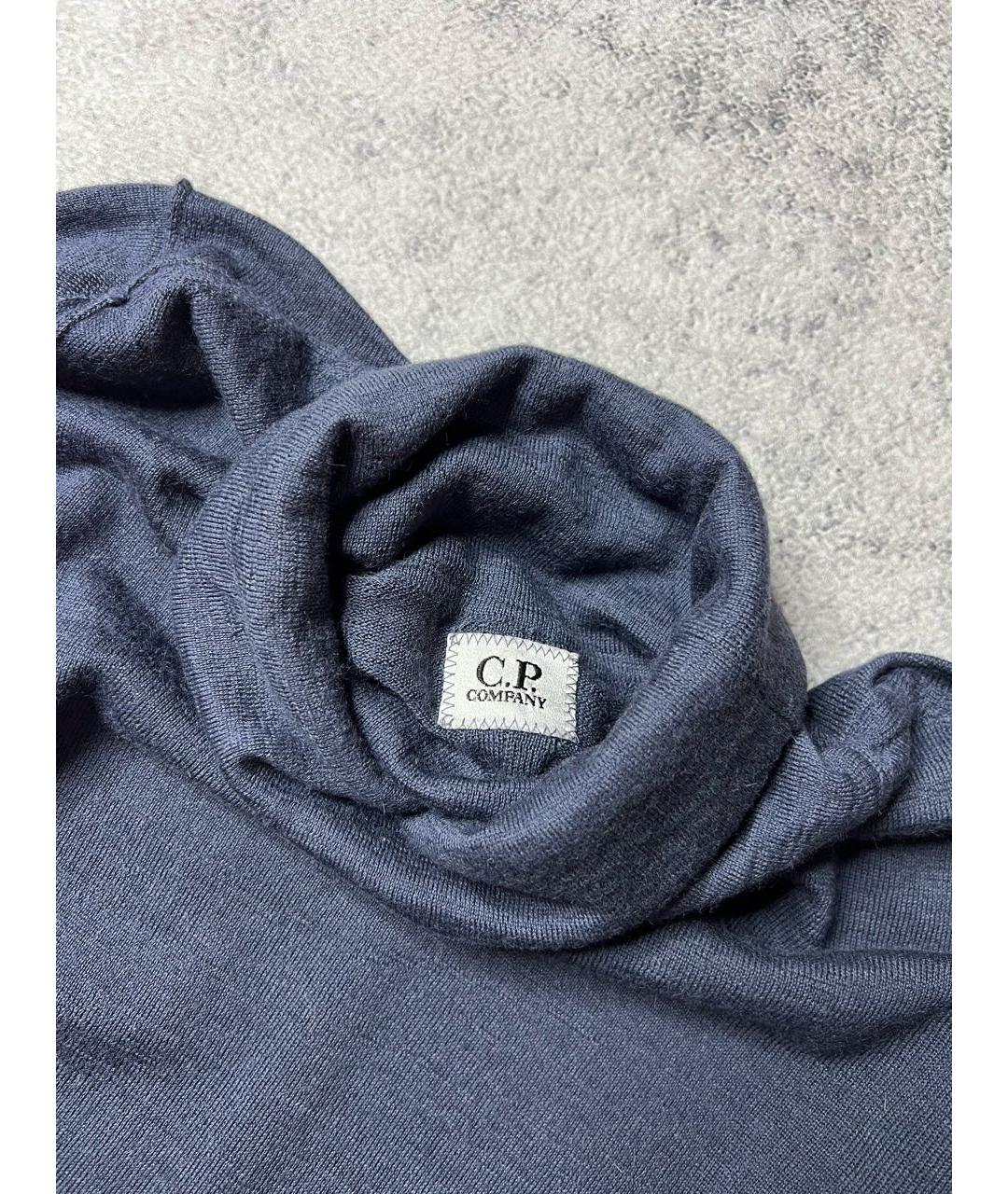 CP COMPANY Темно-синяя шерстяная водолазка, фото 6