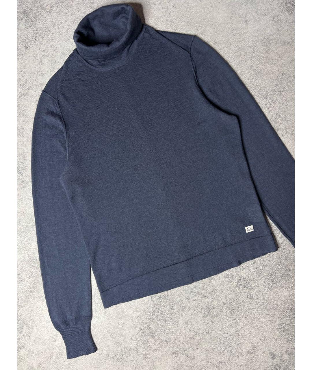 CP COMPANY Темно-синяя шерстяная водолазка, фото 2