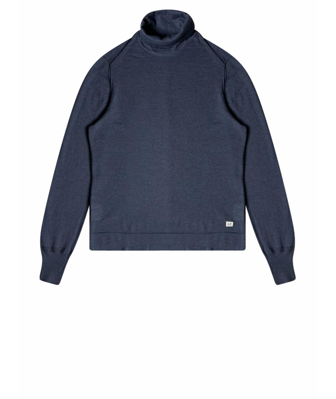 CP COMPANY Темно-синяя шерстяная водолазка, фото 1