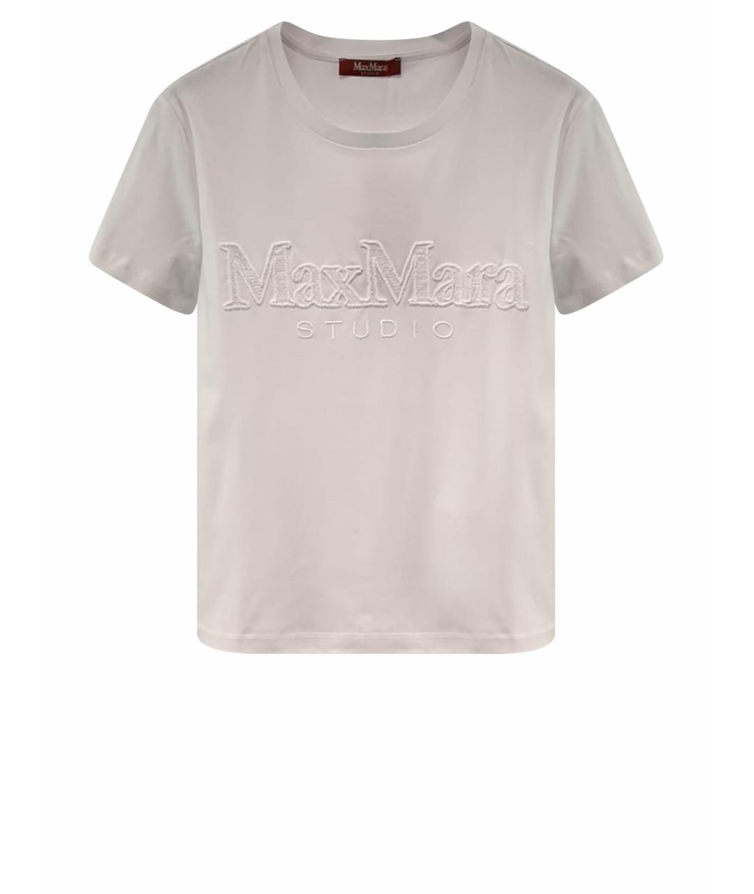 MAX MARA STUDIO Белая футболка, фото 1