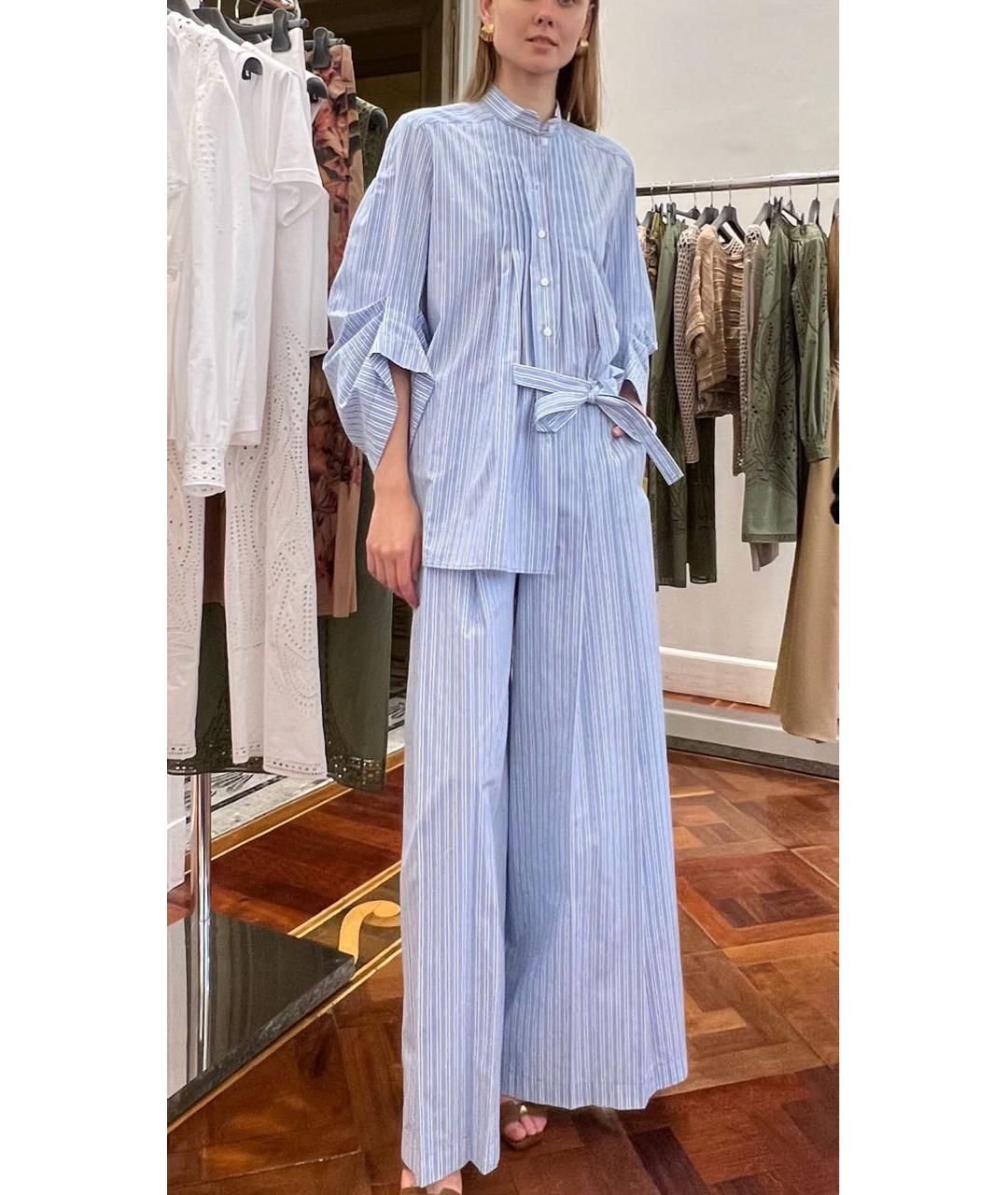 ALBERTA FERRETTI Бежевая хлопковая блузы, фото 7